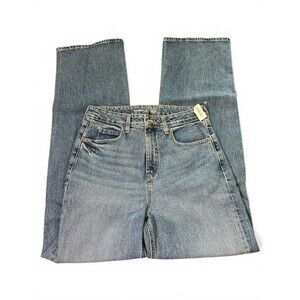 Old Navy Womens 6 Tall Extra High Rise Curvy Wide Leg Jeans Medium Blue Wash